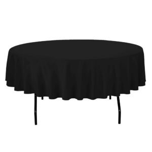 Black Round Table Cloth 2.80m