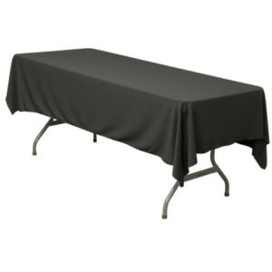 Black Trestle Table Cloth 2.44m