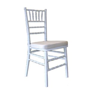 Cream Chivari Chair with padded cushion