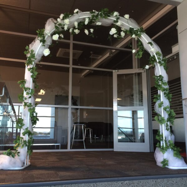 White Wedding Arch