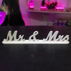 Mr and Mrs Table Decor