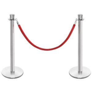 Silver Stanchion - rope is additional at $5.00 each