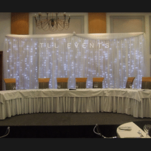 White Silk LED Backdrop