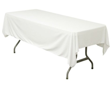 White Trestle Table Cloth 2.44m