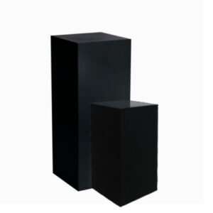 Black Carpeted Plinth